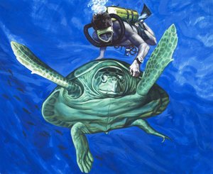 Tortuga con buzo de English School