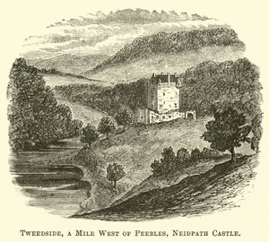 Tweedside, una milla al oeste de Peebles, Castillo de Neidpath