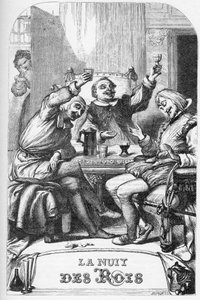 Noche de Reyes, o lo que quieras - Ilustración en “Obras completas de William Shakespeare” 1866 - Las ilustraciones y la forma general de esta edición son tomadas de Cassell