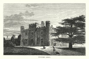 Abadía de Twyford (grabado) de English School