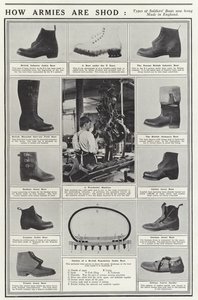 Tipos de botas de soldados ahora hechas en Inglaterra de English School