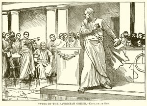 Tipos de la orden patricia.--Catilina acorralado de English School