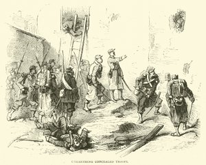 Desenterrando tropas ocultas, enero 1871 de English School