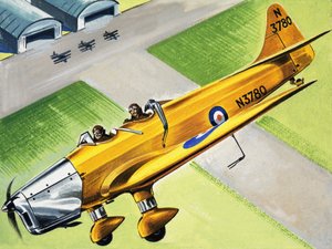 Aeronave no identificada volando sobre hangares de English School