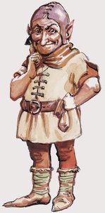 Retrato no identificado de enano o troll de English School