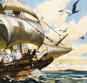Barco de vela no identificado