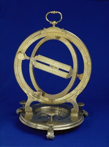 Anillo de Esfera Equinoccial Universal, probablemente hecho por Thomas Heath, c.1730 (latón)