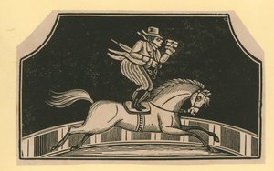 Escena de circo sin título: Jinete de Caballo