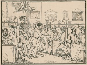 Escena de restaurante sin título