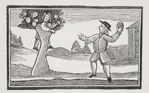 Sube al árbol, ilustración de Chap-books del siglo XVIII de John Ashton, pub. 1882