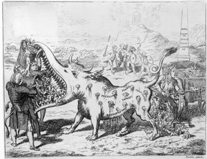 Vacunación, publicado por J.L.Stuart, 1802 de English School