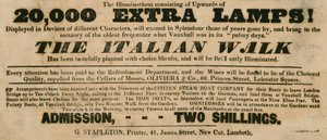 Jardines de Vauxhall, Londres: El paseo italiano de English School