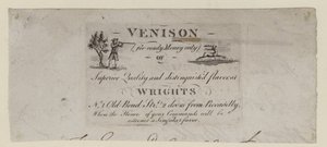 Vendedor de Venisor, Wrights, tarjeta comercial de English School