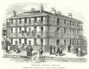 Cabañas Verandah, Highgate (grabado) de English School