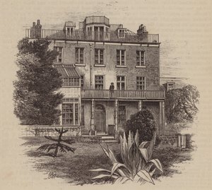 Victor Hugo en su casa (grabado) de English School
