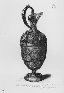 Museo Victoria y Alberto: Jarra, peltre, francesa, alrededor de 1560