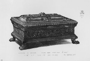 Tintero en bronce, obra italiana, primera mitad del siglo XVI (grabado) de English School