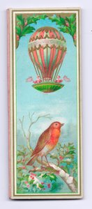 Tarjeta de Navidad Victoriana, c.1880 de English School
