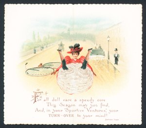 Tarjeta de Navidad victoriana de English School