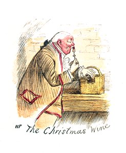 Tarjeta de Navidad victoriana titulada 