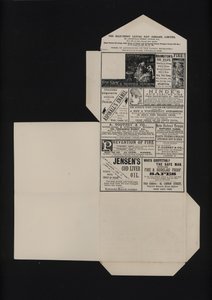 Papel de correo postal de medio penique victoriano