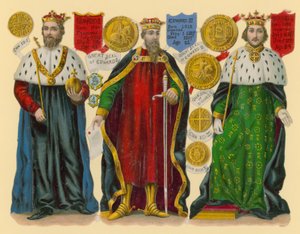 Recorte victoriano: Rey Eduardo II, Rey Eduardo III, Rey Ricardo II