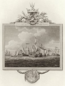 Victoria sobre la flota española el 29 de agosto de 1350 de English School