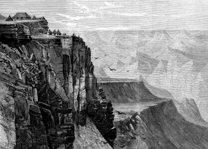 Vista desde un punto cercano a la Casa del Rey, de La expedición británica a Abisinia, 1868 de English School