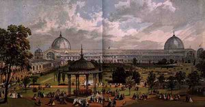 Vista desde los Jardines Hortícolas del exterior de la Gran Exposición de 1851, de 