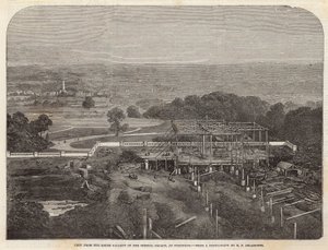 Vista desde la galería sur del Crystal Palace en Sydenham de English School