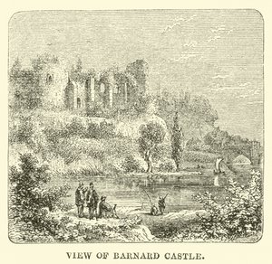 Vista del castillo de Barnard