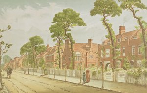 Vista de Bedford Park, 1882 de English School