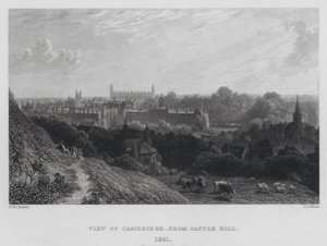 Vista de Cambridge, desde Castle Hill de English School