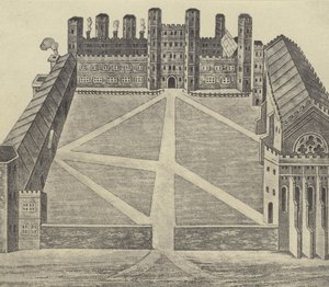 Vista de Eton, c. 1622 (grabado) de English School