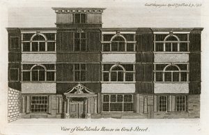 Vista de la Casa del General Monk en Grub Street
