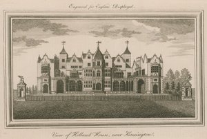 Vista de Holland House, cerca de Kensington