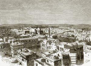 Vista de Jerusalén desde la piscina de Ezequías