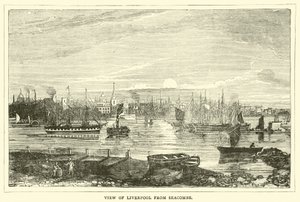 Vista de Liverpool desde Seacombe