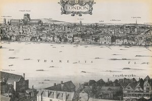 Vista de Londres por Wenceslaus Hollar, 1647 de English School