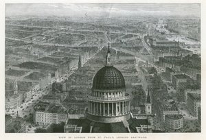Vista de Londres desde la Catedral de San Pablo, mirando hacia el Este de English School