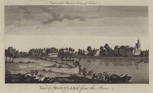 Vista de Mortlake desde el río Támesis