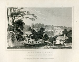 Vista de Penshurst, Kent, c.1840 de English School