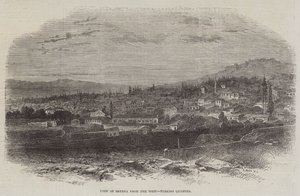 Vista de Esmirna desde el Oeste, Barrio Turco de English School