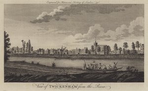 Vista de Twickenham desde el río Támesis de English School