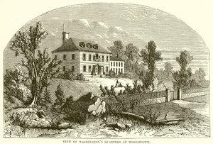 Vista de los cuarteles de Washington en Morristown de English School