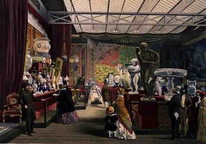Vista de la sección francesa de la Gran Exposición de 1851, de 