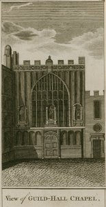 Vista de la Capilla del Guildhall, Londres de English School