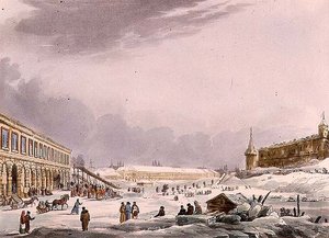 Vista de las Colinas de Hielo Durante el Carnaval en Moscú, lámina 8 de 
