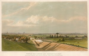 Vista del Ferrocarril de Londres y Croydon de English School