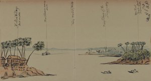 Vista en el río, 1886 de English School